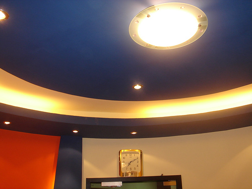 CEILING AT THE VYOM ELETRONIC CITY OFFICE RECEPTION